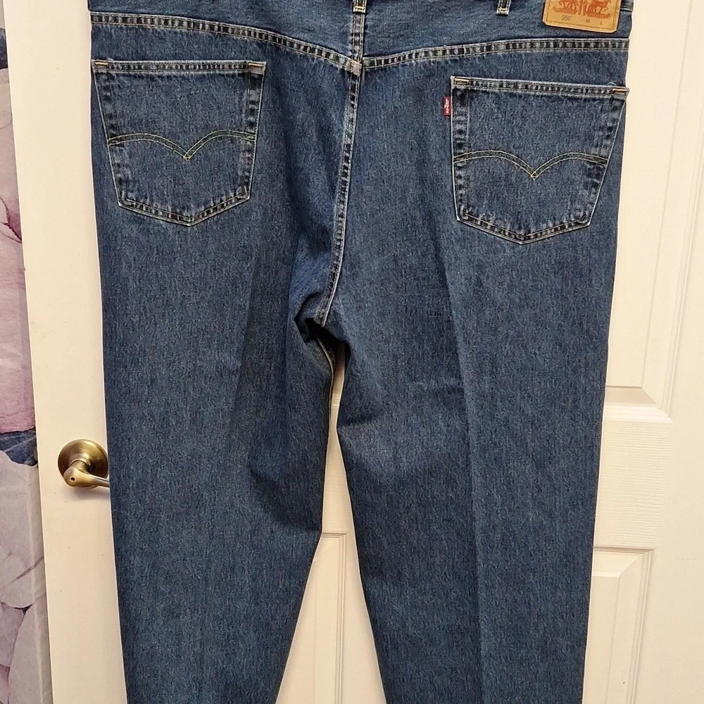 f Levi's Blue Straight-Leg Jeans with Classic Indigo Wash Very Nice 48x30